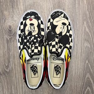 Vans x Disney Mickey Mouse Checkered Slip-Ons